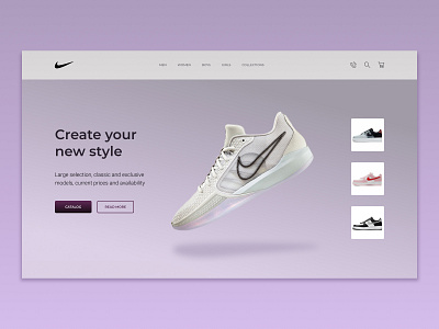 Nike website concept