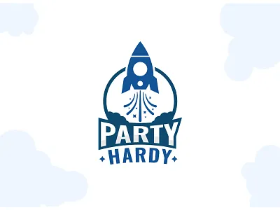 Party Hardy occasion logo design america awesome logo business logo cloud logo creative logo graphic design logo design minimalist logo modern logo party logo reviews rocket logo services usa