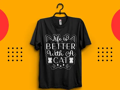 Cat t-shirt design cat cat design cat t shirt design cats graphic design logo