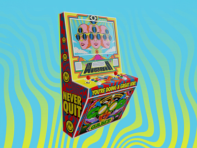 Polycade Wrap Artwork design illustration