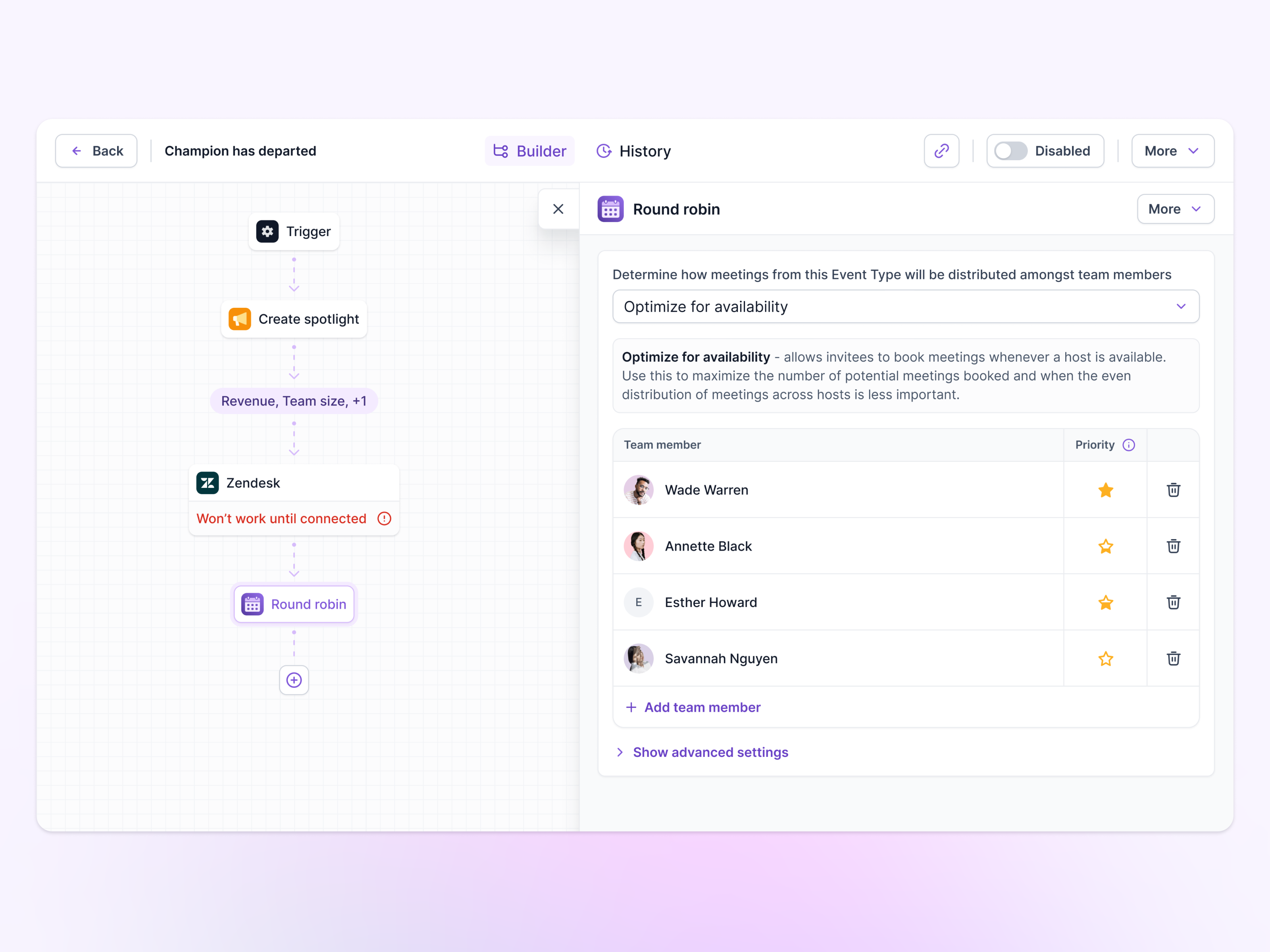 Round robin ai attio automation automation builder calendly call distribution chatgpt chorus crm hubspot logic builder outreach round robin salesforce schedule scheduling workflow workflow builder zapier zoominfo