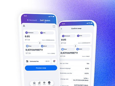 On-chain swaps ⛓️ android app blockchain crypto ios swaps ui ux