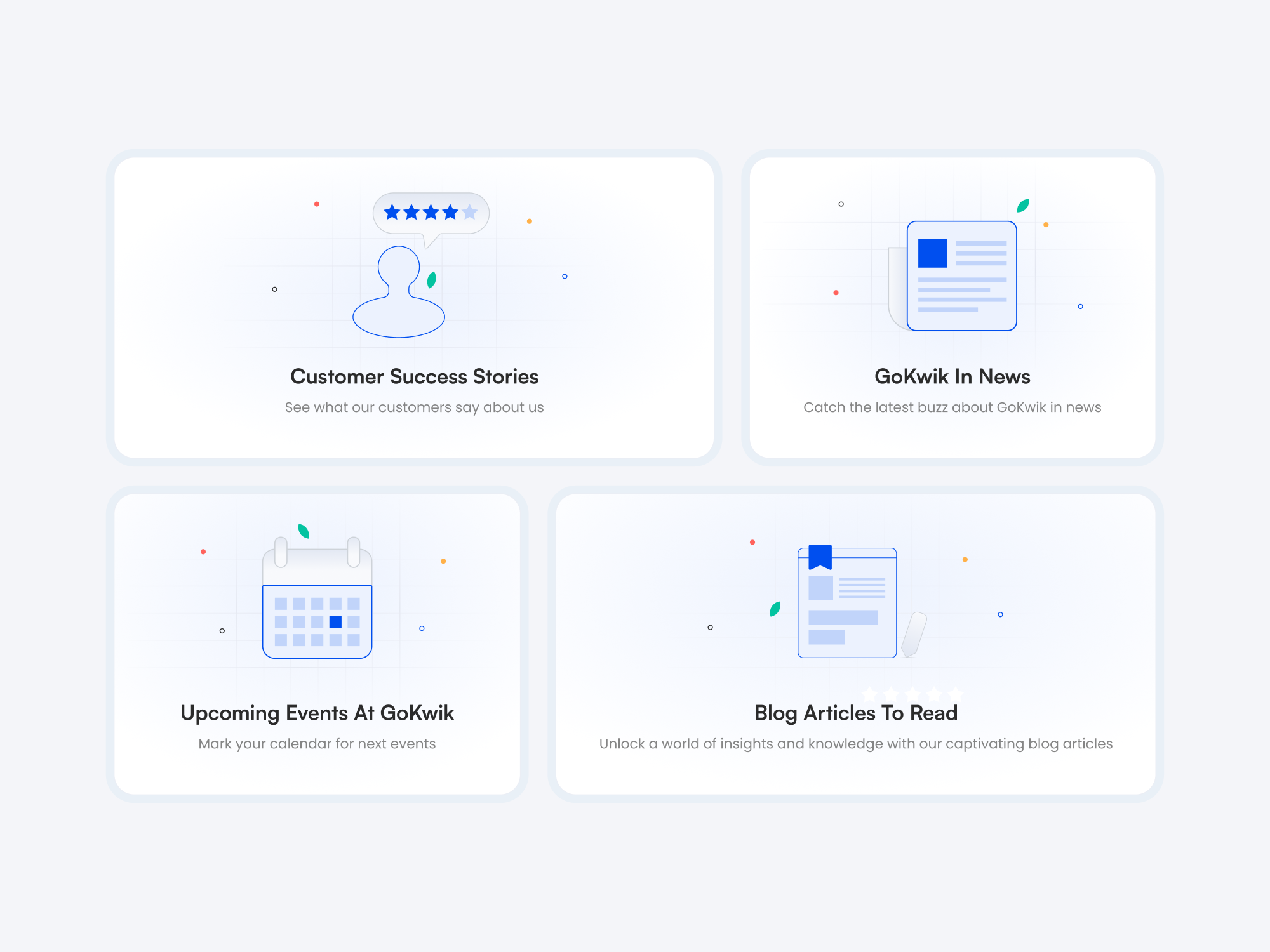 ✨ Bento Cards with minimal illustrations bento bento layout blog calendar cards customer stories dashboard empty states flat illustrations minimal news product design ui ui design uiux user experience user interface vector website