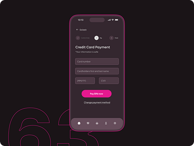 DailyUI #63 - Credit Card Payment 90 days of ui