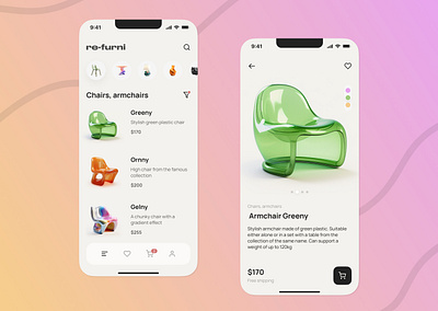 E-commerce mobile app app design mobile ui