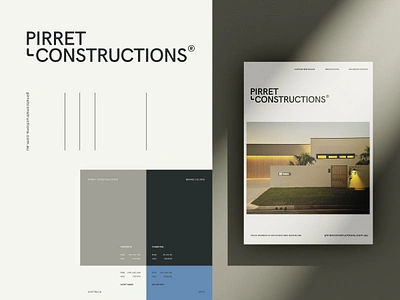 P-Con Final architecture brand branding brochure building cement concrete construction industry lettering logo logotype modern print tech wordmark