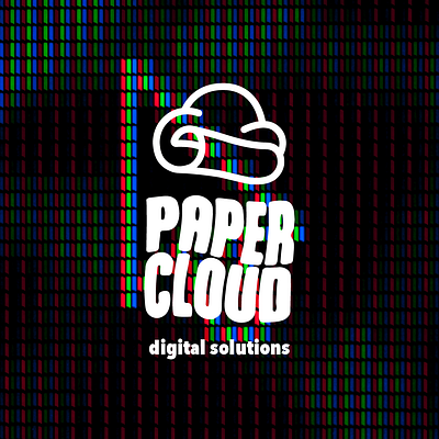 Paper Cloud - Digital Solutions branding design graphic design illustration logo ui ux vector