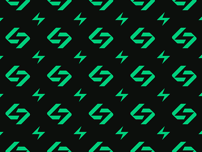 Lightning Bolt bolt branding electric equipment green grid identity letter s lightning logo pattern s
