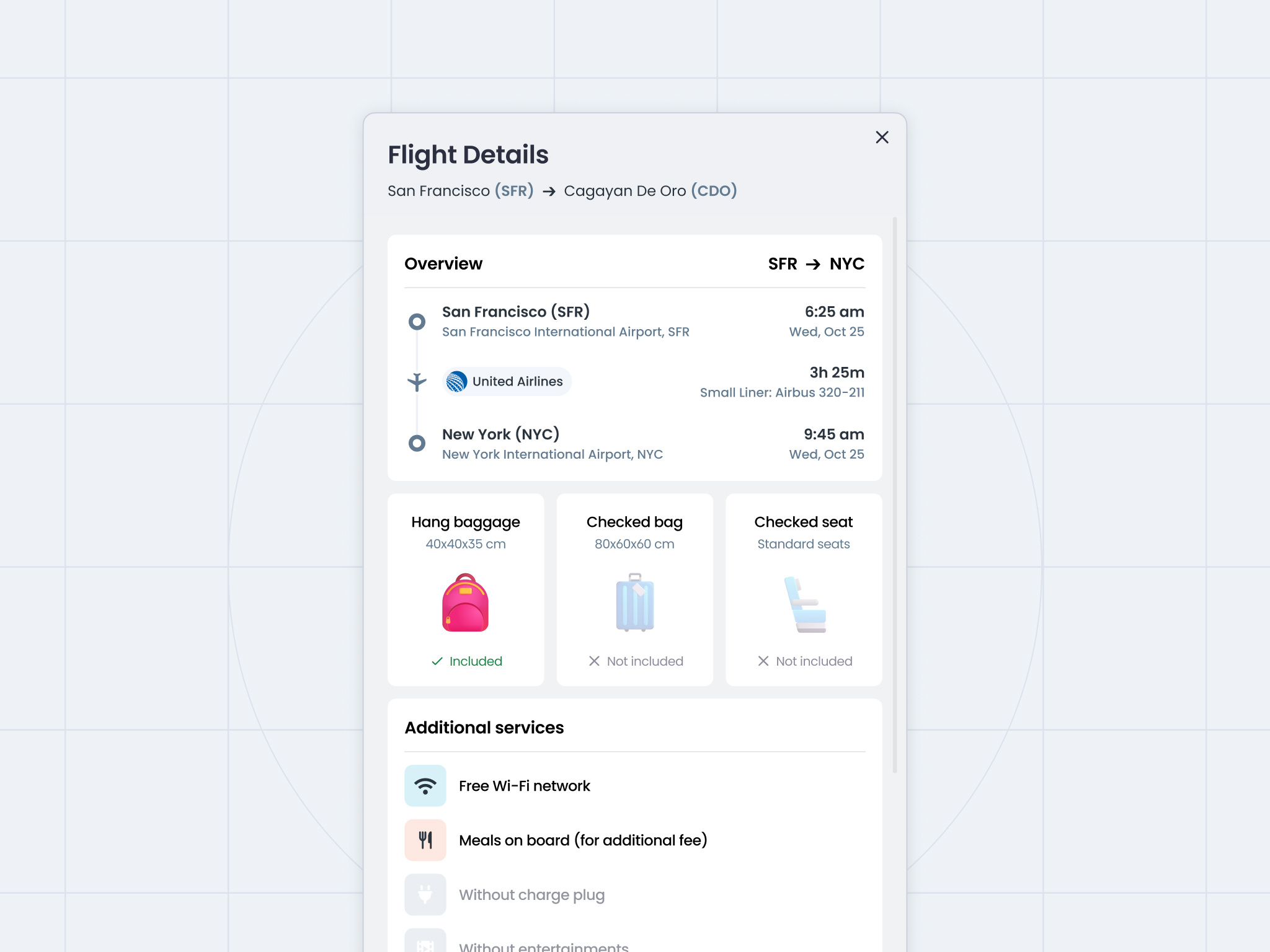 Flight Details modal 3d block dark theme details flight illustration modal pop up ui ui design visual design