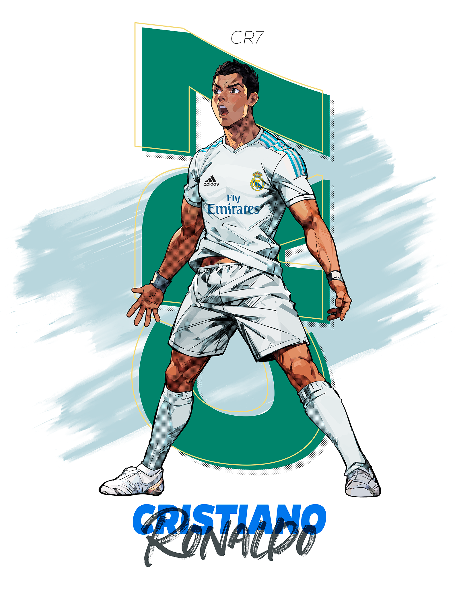 CR7 Real Madrid - Siu Celebration branding cr7 football graphic design real madrid ronaldo soocer
