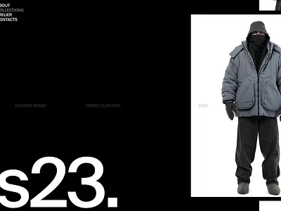 concept for street wear shop modular shop site ui ux web zones