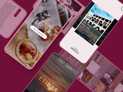ETHIQUE - Website design for a fashion magazine mobile app branding design fashion graphic design travel ui ux web design