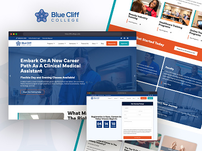 Blue Cliff College - New Website Design & Build design typography ui ux web design