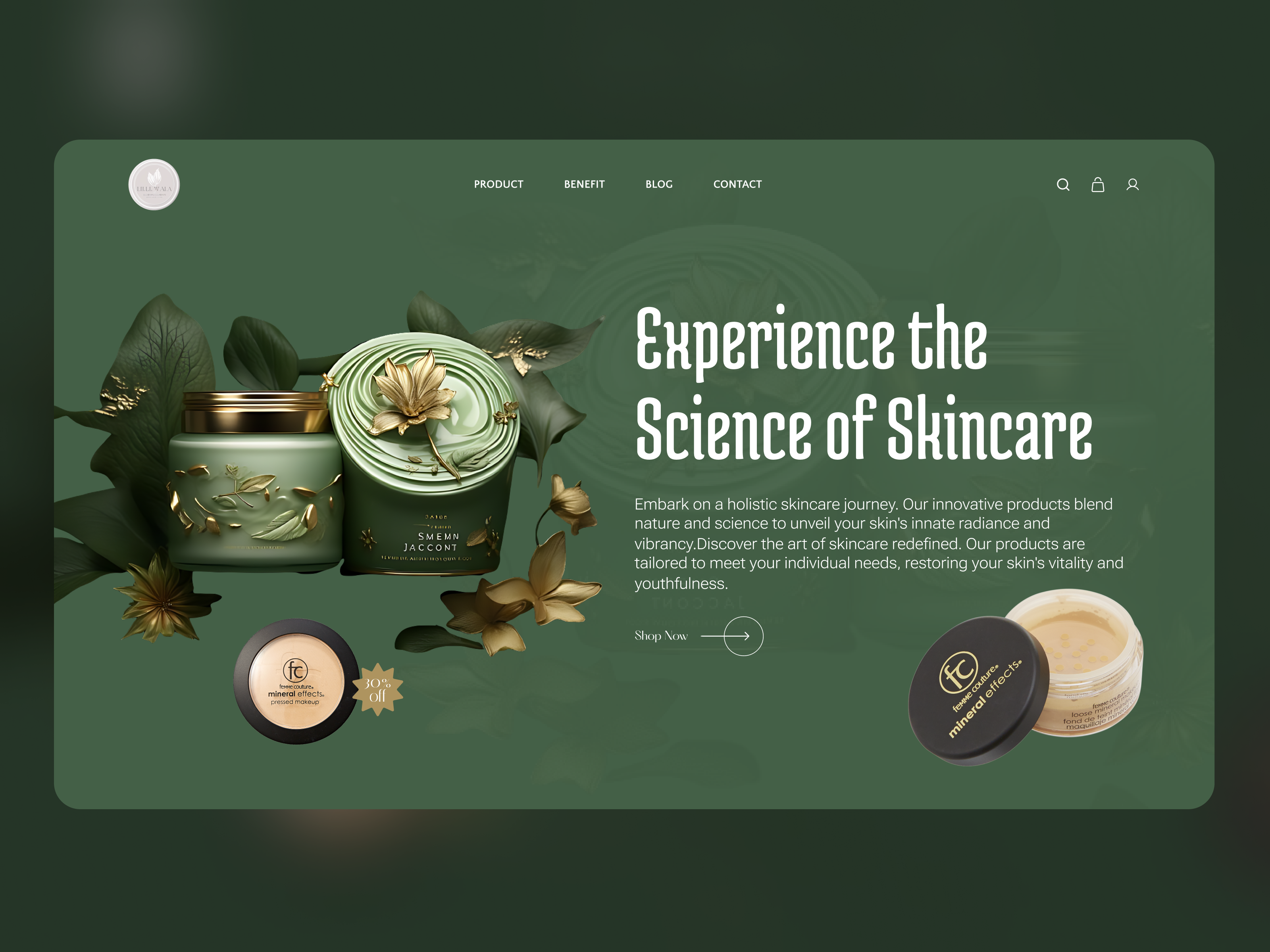 Skincare product promotion Landing page design ai ai image ai web branding dailyui dailyuichallange design design trend ecommerce ecommerce web figma figma ui graphic design interface logo minimal ui uiux web design web ui