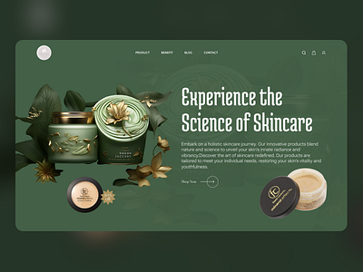 Skincare product promotion Landing page design ai ai image ai web branding dailyui dailyuichallange design design trend ecommerce ecommerce web figma figma ui graphic design interface logo minimal ui uiux web design web ui