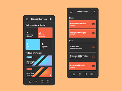 Fitness Tracker android app app design black clean dark design exercise ios minimalist neuomorphic new onboarding product design skeuomorphic skeuomorphism tracker ui ux