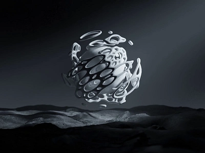 Alien Landscape👽 3d 3d animation abstract after effects alien animation blackandwhite blender blender animation environment landscape motion design motion graphics real time science fiction textures