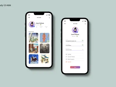 User Profile Design dailyui design ui userprofile