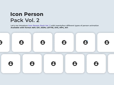 Lottie Files (Icon Person Pack Vol. 2) animation available branding bundling design footage graphic design icon iconscout illustration layout lottie lottie files motion motion graphics pack person template user experience user interface