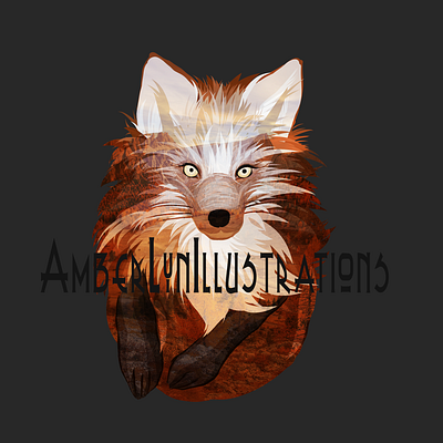 Fox Vector Double Exposure animals autumn double exposure fall fox fresco illustration nature vector