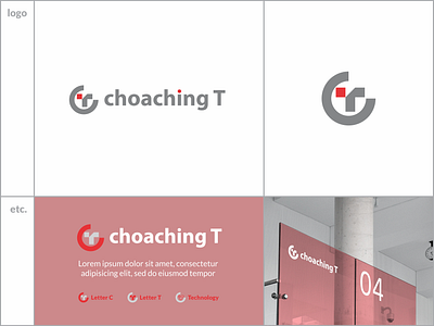 Choaching T Logo branding flat design icon illustration logo logotype minimalist