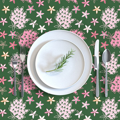 Pink flowers botanical fabric design flowers garden girls green holiday home decor interior design maximalist modern nature outdoors pink seamless pattern surface design textile pattern wallpaper design