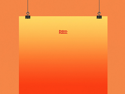 Padam, Padam | Typographical Poster font graphics minimal music poster sans serif simple song text typography