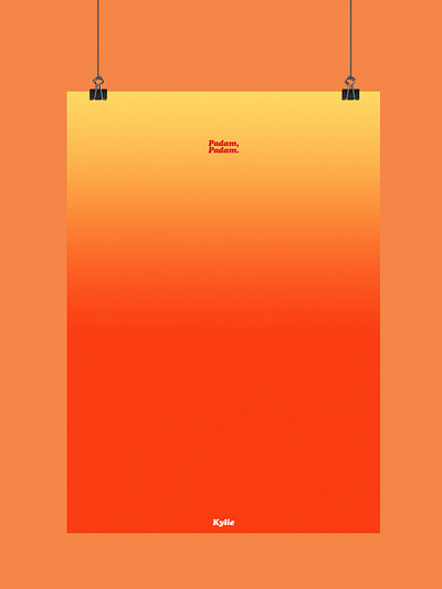 Padam, Padam | Typographical Poster font graphics minimal music poster sans serif simple song text typography