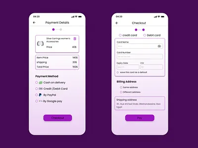 Daily UI Challenge Day 002 checkoutpage dailyui day002 figma mpbileapp uichallenge uiux