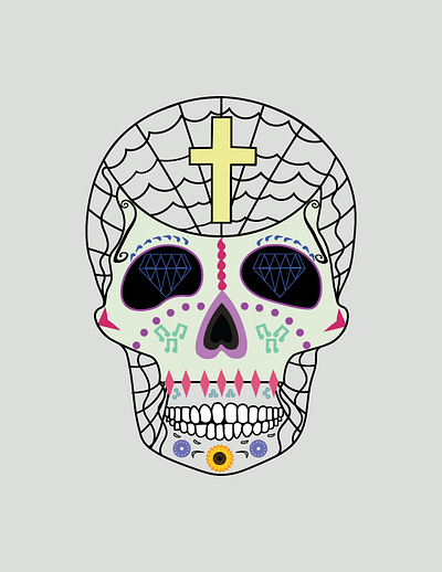 Dia de los muertos (2022) adobe adobe illustrator adobe photoshop art artwork colors design digital digital art digital illustration graphic design identity illustration logo pattern print skull vector visual design visual identity