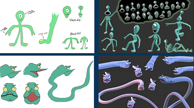 Character Design 3d 3d model animation rigging