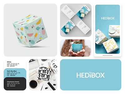 HediBox branding design foto hedibox logo packing design ui ux