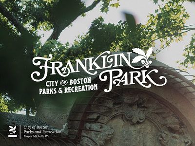 Franklin Park boston branding graphic design lettering lockup type typography