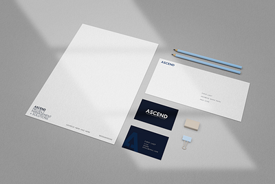 Ascend Consulting Brand Identity branding consulting logo flat design logo typography