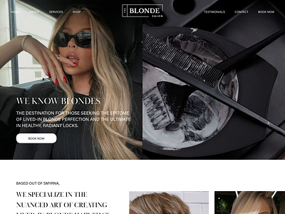 Hair Salon Website designs, themes, templates and downloadable graphic  elements on Dribbble