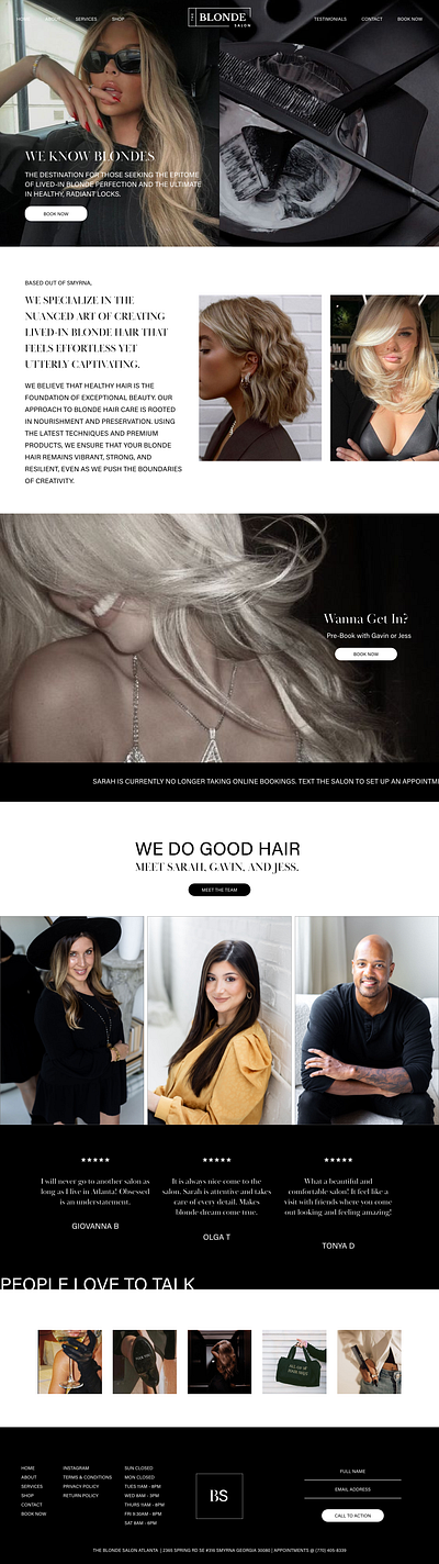 Hair Salon Website Mockup hair salon website luxury hair salon squarespace web design