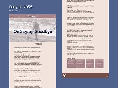 Daily UI #035: Blog Post article blog blog post daily ui design figma graphic design ui
