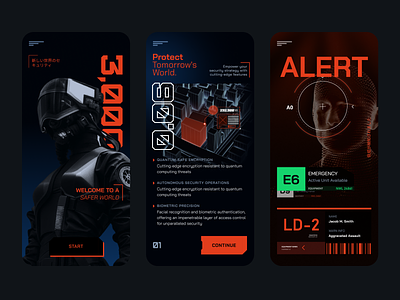 Futuristic UI Concept app branding brutalism brutalist button futuristic futuristicui graphic design illustration mobile red ui uidesign uiux ux