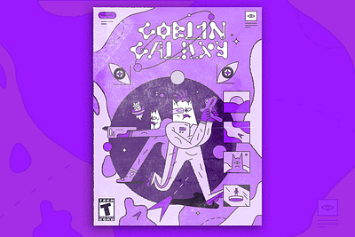 Goblin Galaxy Game Poster design haener handlettering illustration monsters poster type type design
