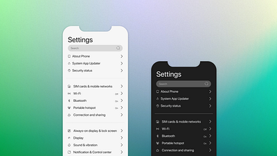 Day 7 of #DailyUI Challenge: Settings app design daily ui dailyui dark mode darkmode settings ui challenge uiux user experience