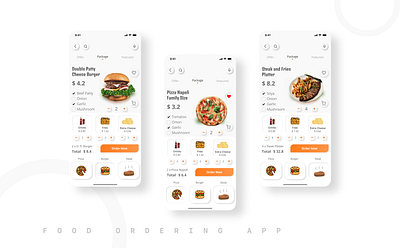 Neomorphism UI Design for Food Ordering App app design design ecommerce food ordering app food ui modern design neomorphism order food ui ui user experience user interface ux