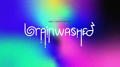 brainwashed hair co. branding graphic design logo