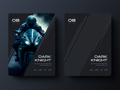 Dark Knight design graphic design poster typography ui web