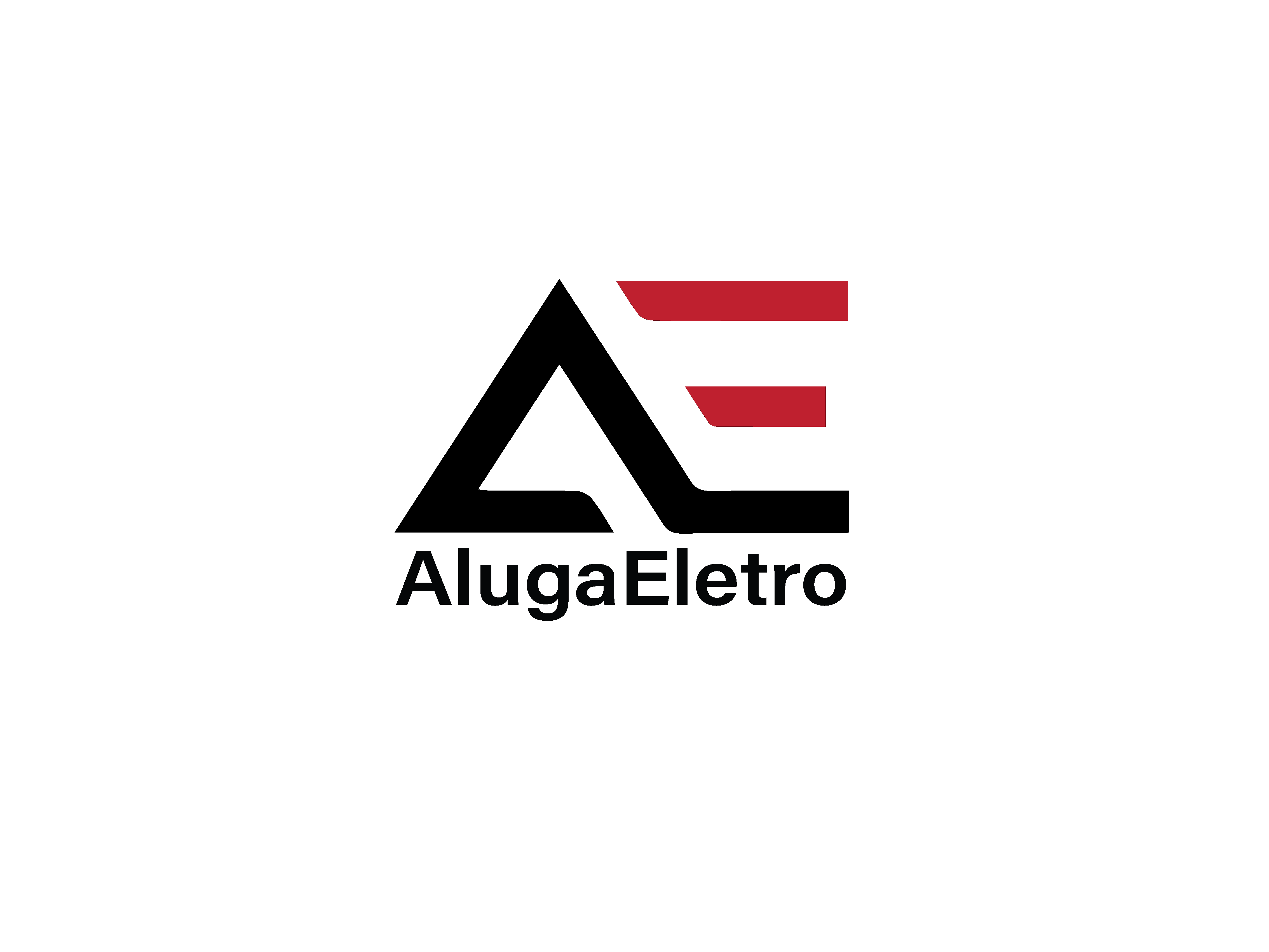 Aluga eletro logo ae logo graphic design logo vector