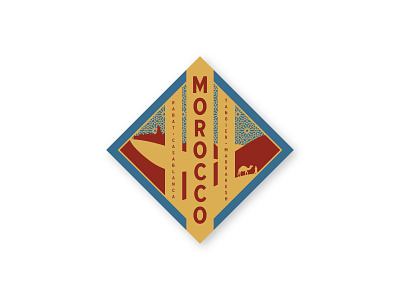 Morocco Travel Sticker morocco travel sticker