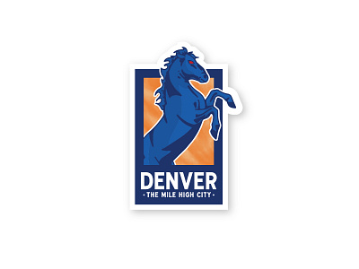 Denver Travel Sticker colorado denver travel sticker