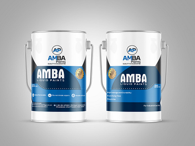 Paint Bucket Label Design branding graphic design label design packagaing product packaging