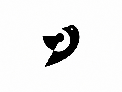 Bird & Keyhole Logo bird branding creative logo keyhole logo logo concept logo idea logocaptain studio logoground minimalist modern logo professional logo security