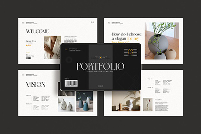 Portfolio Presentation Template client color design designs folio logo portfolio templte