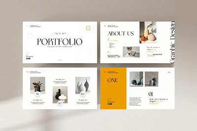 Portfolio Presentation Template brand cliemt design folio logo marketing minimal personal plan portfolio proposal protfolio templte